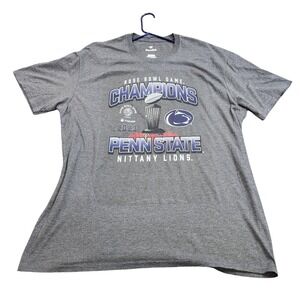 Penn State Nittany Lions Shirt Mens 2XL Gray NCAA Football Fanatics Rose Bowl